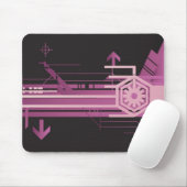Technisch halftoonpatroon muismat (Met muis)