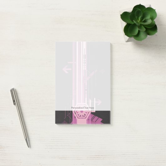 Technisch halftoonpatroon post-it® notes (Kantoor)