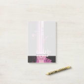 Technisch halftoonpatroon post-it® notes (Op bureau)