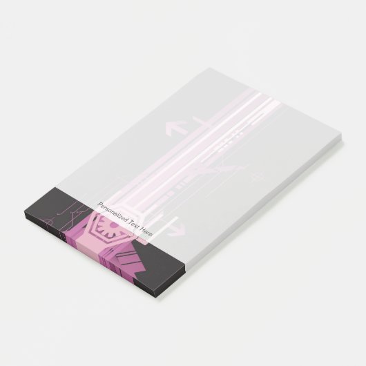 Technisch halftoonpatroon post-it® notes (Schuin)