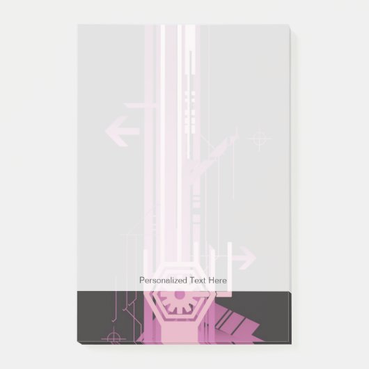 Technisch halftoonpatroon post-it® notes (Voorkant)