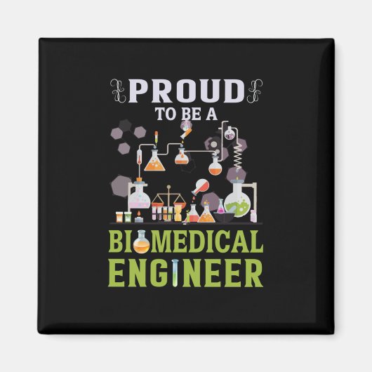 Technisch ingenieur die een biomedisch ingenieur w magneet (Voorkant)