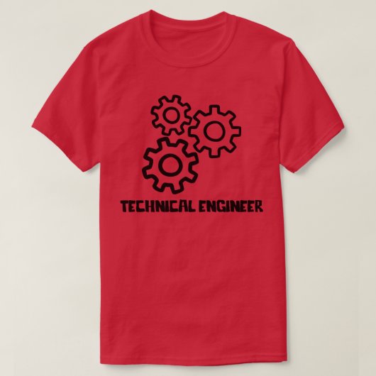 Technisch ingenieur t-shirt (Design voorkant)