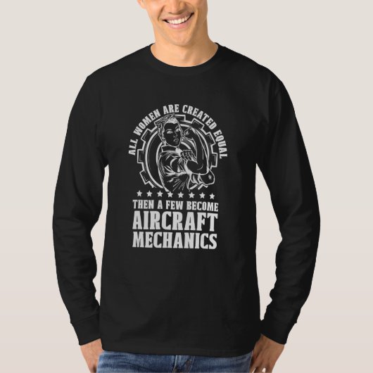 Technisch ingenieur vliegtuigmecanicien t-shirt (Voorkant)