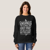 Technisch ingenieur voor mannen, kindertechnici trui (Voorkant volledig)