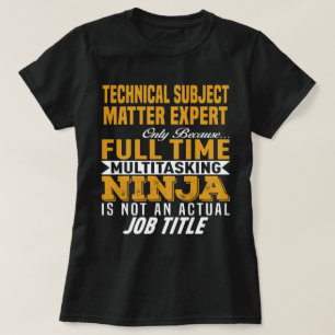 Technisch onderwerp deskundige t-shirt