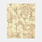 Technisch ontwerp natuurlijk land fleece deken (Voorkant)