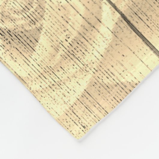 Technisch ontwerp natuurlijk land fleece deken (Hoek)