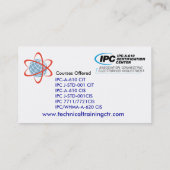 Technisch opleidingscentrum1.14 visitekaartje (Achterkant)