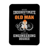 Technisch oud Man met een technische graad Magneet (Verticaal)