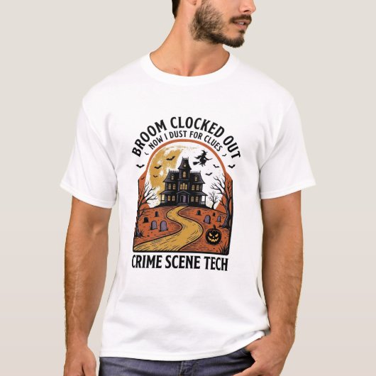 Technisch Overhemd Plaats Delict Funny Halloween S T-shirt (Voorkant)