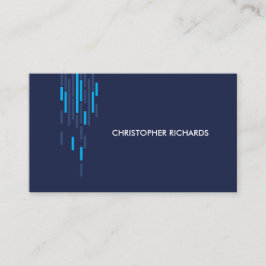 Technisch patroon in blauw II Visitekaartje