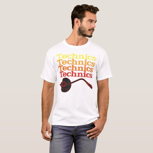 Technisch Platenspeler T-Shirt (Voorkant volledig)