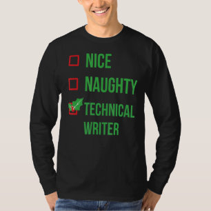 Technisch schrijver Funny Pajama Kerstmis T-shirt