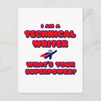 Technisch schrijver.. Wat is je Superpower? Briefkaart