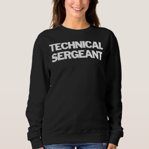 Technisch Sergeant Insignia Tekst Kleding US Milit Trui