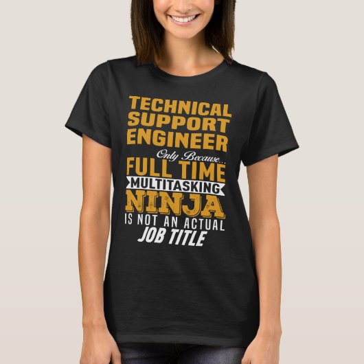 Technisch supporttechnicus t-shirt (Voorkant)