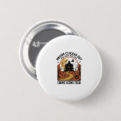 Technisch T-Shirt Plaats Misdaad Grappig Halloween Ronde Button 5,7 Cm (Voorkant /achterkant)