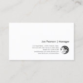 Technisch Techniek Abstracte Groene Lichte Stroom Visitekaartje (Achterkant)