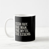 Technisch vent de man de mythe de legende grappige koffiemok (Links)