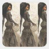 Technisch zwaar vierkante sticker (Voorkant)