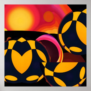 Technische abstractie poster