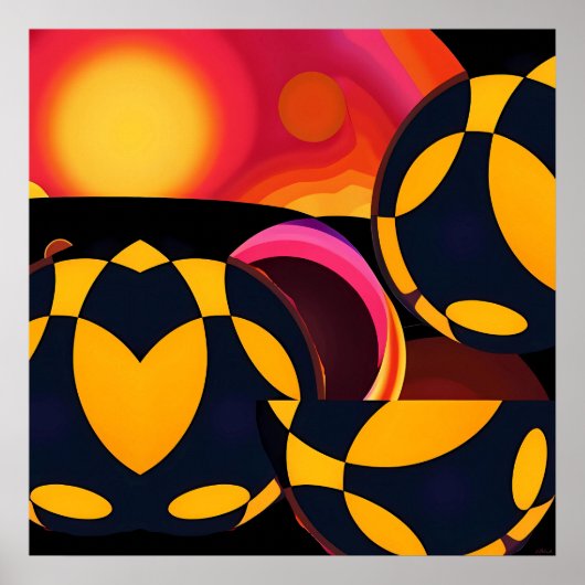 Technische abstractie poster (Voorkant)