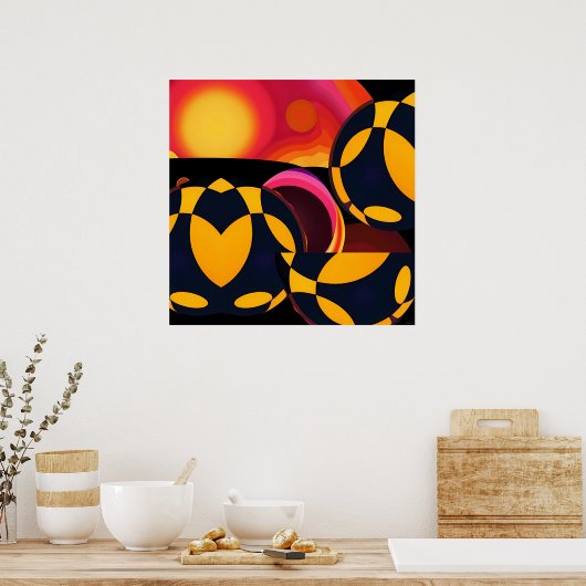 Technische abstractie poster (Keuken)