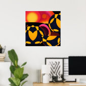 Technische abstractie poster (Thuiskantoor)