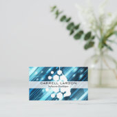 Technische achtergrond | Geometrische Logo van Min Visitekaartje (Staand voorkant)