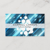 Technische achtergrond | Geometrische Logo van Min Visitekaartje (Voorkant)