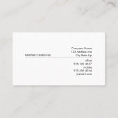 Technische achtergrond visitekaartje (Achterkant)