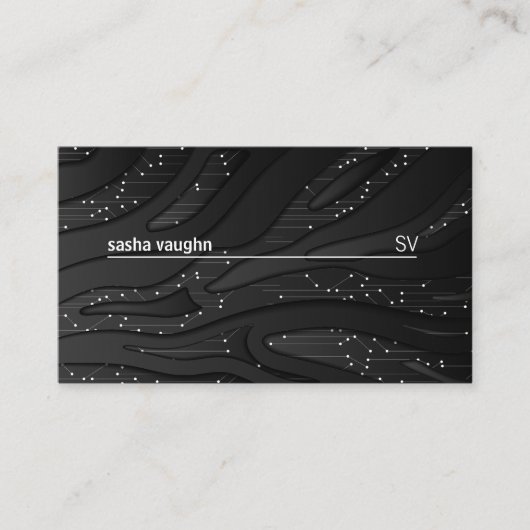 Technische achtergrond visitekaartje (Voorkant)