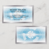 Technische achtergrond | Zilveren grens Visitekaartje (Voorkant / Achterkant)