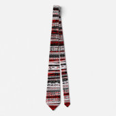 Technische afbraak - zwart, wit en rood stropdas (Voorkant)