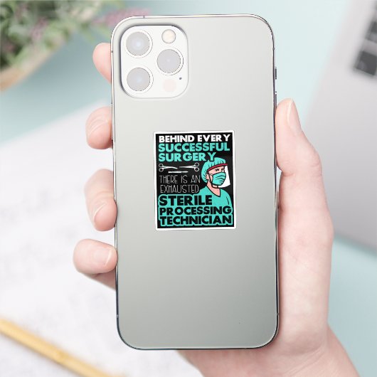 Technische appreciatie van steriele verwerkingstec sticker (Telefoon)