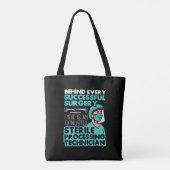 Technische appreciatie van steriele verwerkingstec tote bag (Achterkant)