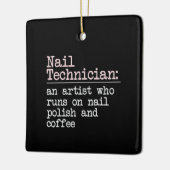 Technische cadeau voor nagels - definitie van nage keramisch ornament (Links)