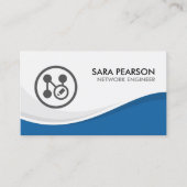 Technische computer van de netwerkingenieur visitekaartje (Voorkant)