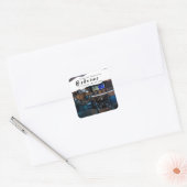 Technische controle van de reparatie van de huren vierkante sticker (Envelop)