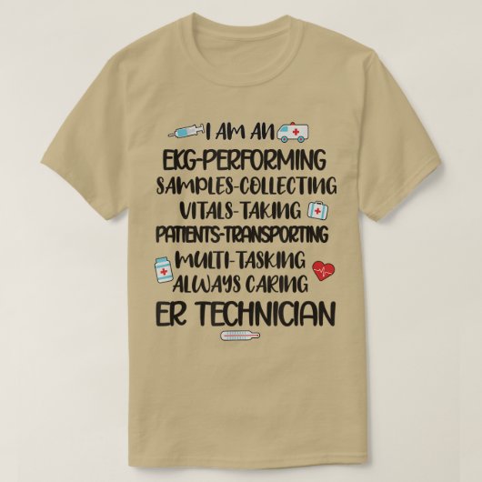 Technische ERT van de Technische Eenheid van de No T-shirt (Design voorkant)