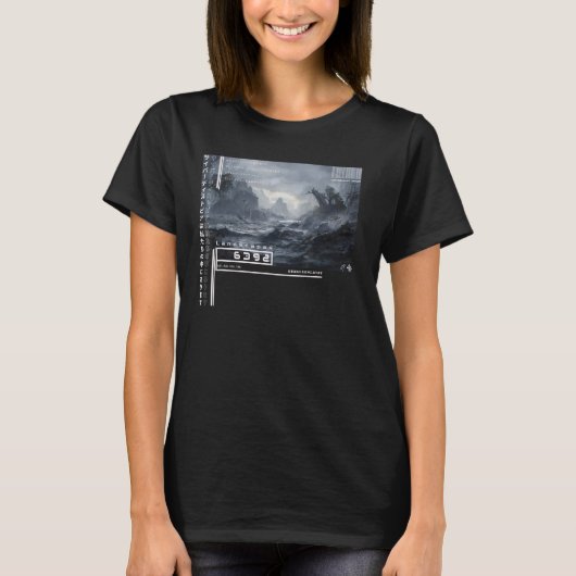 Technische Gothic Ninja Landscapes 6392 T-shirt (Voorkant)