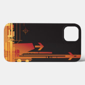 Technische halftone achtergrond 2 Case-Mate iPhone case (Achterkant (horizontaal))