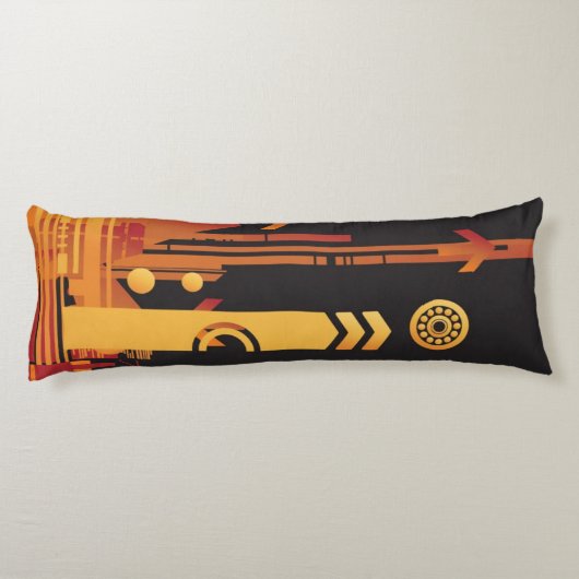 Technische halftone achtergrond 2 lichaamskussen (Achterkant)