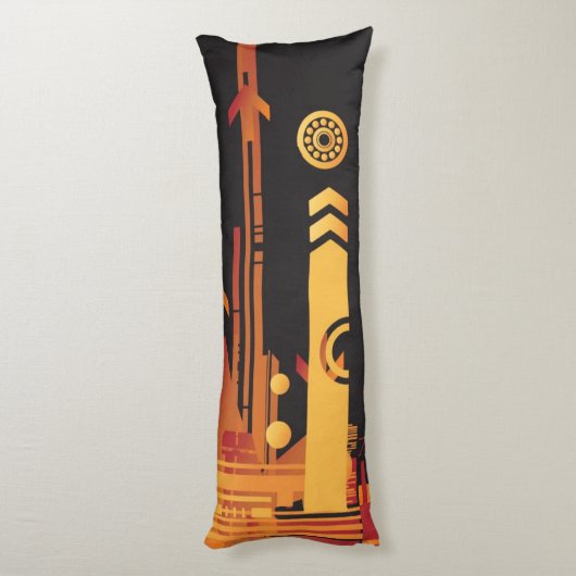 Technische halftone achtergrond 2 lichaamskussen (Achterkant (Verticaal))