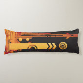 Technische halftone achtergrond 2 lichaamskussen (Voorkant)