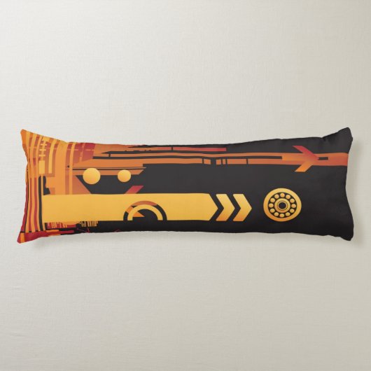 Technische halftone achtergrond 2 lichaamskussen (Voorkant)