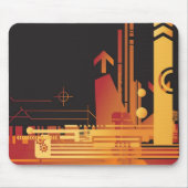 Technische halftone achtergrond 2 muismat (Voorkant)