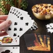 Technische halftone achtergrond 2 speelkaarten (Insitu)