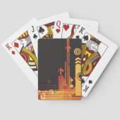 Technische halftone achtergrond 2 speelkaarten (Achterkant)